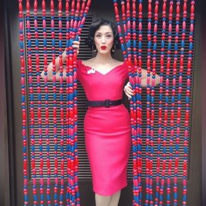 The Pretty dress company pink Barbie pinup dress